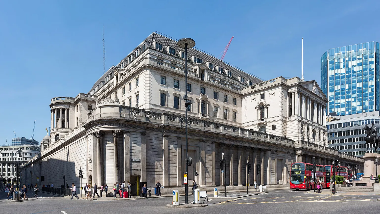 Bank of England building in London
