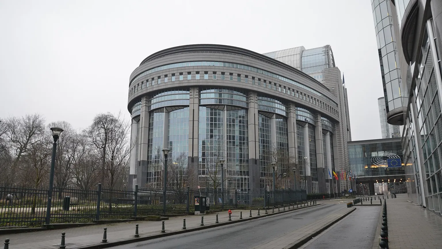 The European Parliament building in Brussels