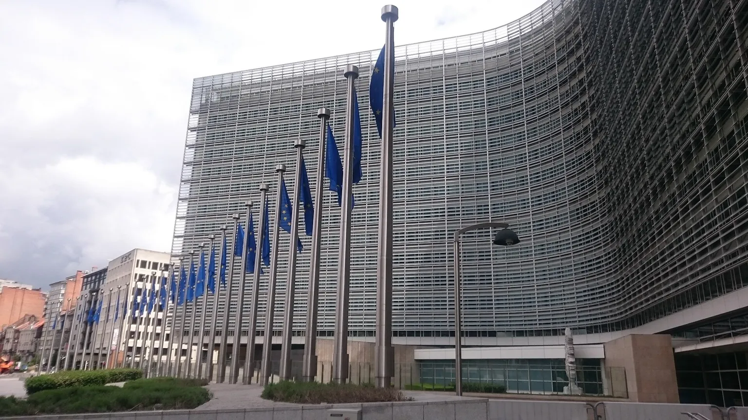 The Berlaymont building, seat of the European Commission, in Brussels