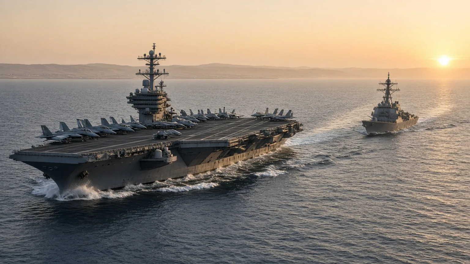 AI-generated photo-style image: Washington Tells the Gulf to Brace for a Short, Hard Iran Campaign After the Midterms