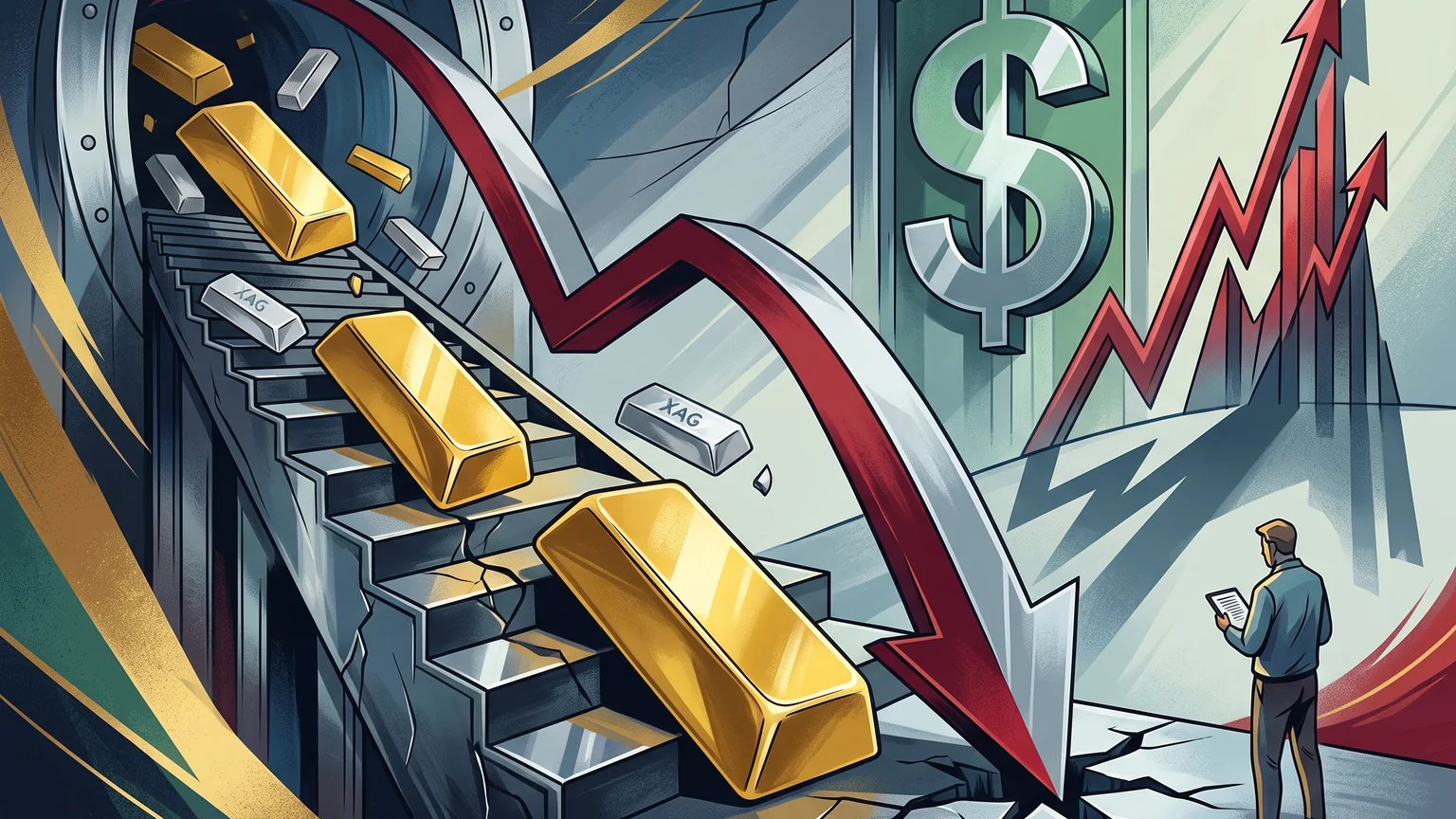 Precious Metals Retreat as Yields and Currency Strength Weigh on Gold - 30 September 2026 — unique editorial hero, Commodities desk