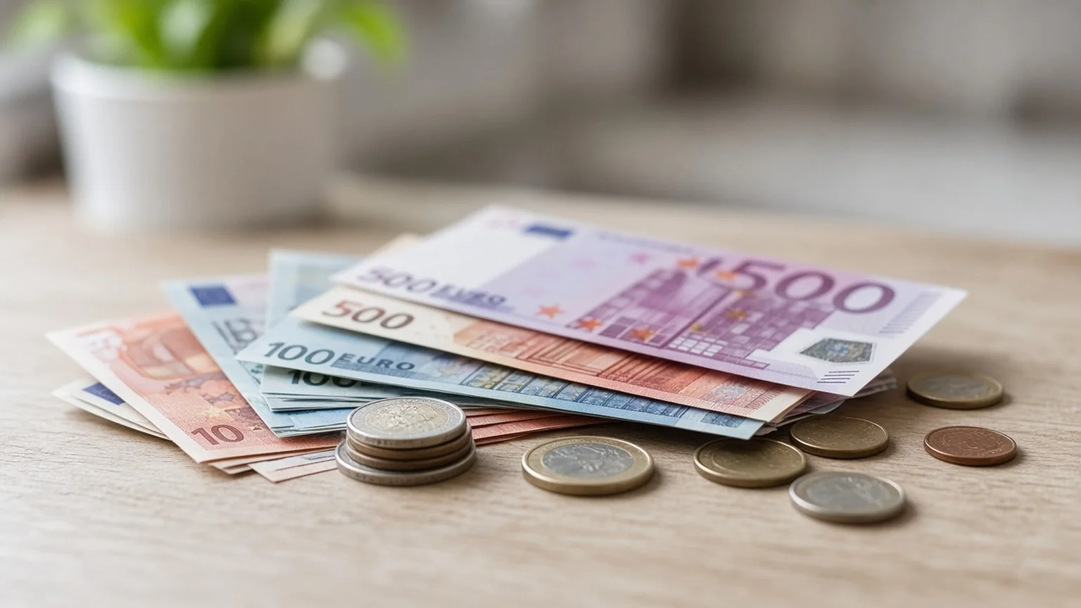 AI illustration: Photorealistic AI-generated scene illustrating: Euro Heads for Fifth Straight Weekly Loss as French Debt Worries Linger