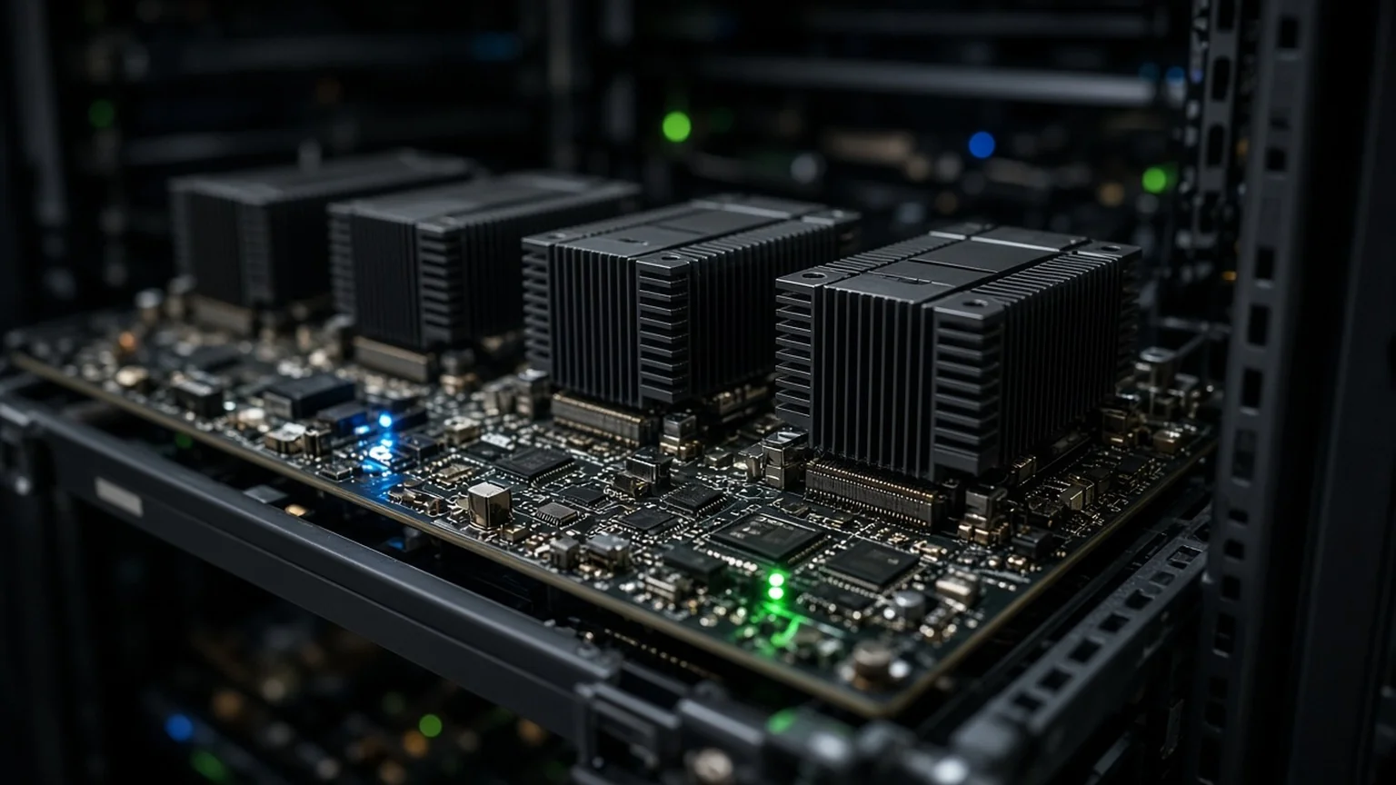 AI illustration: Photorealistic AI-generated scene illustrating: Nvidia in Talks to Acquire or Deepen Investment in Reflection AI, FT Reports