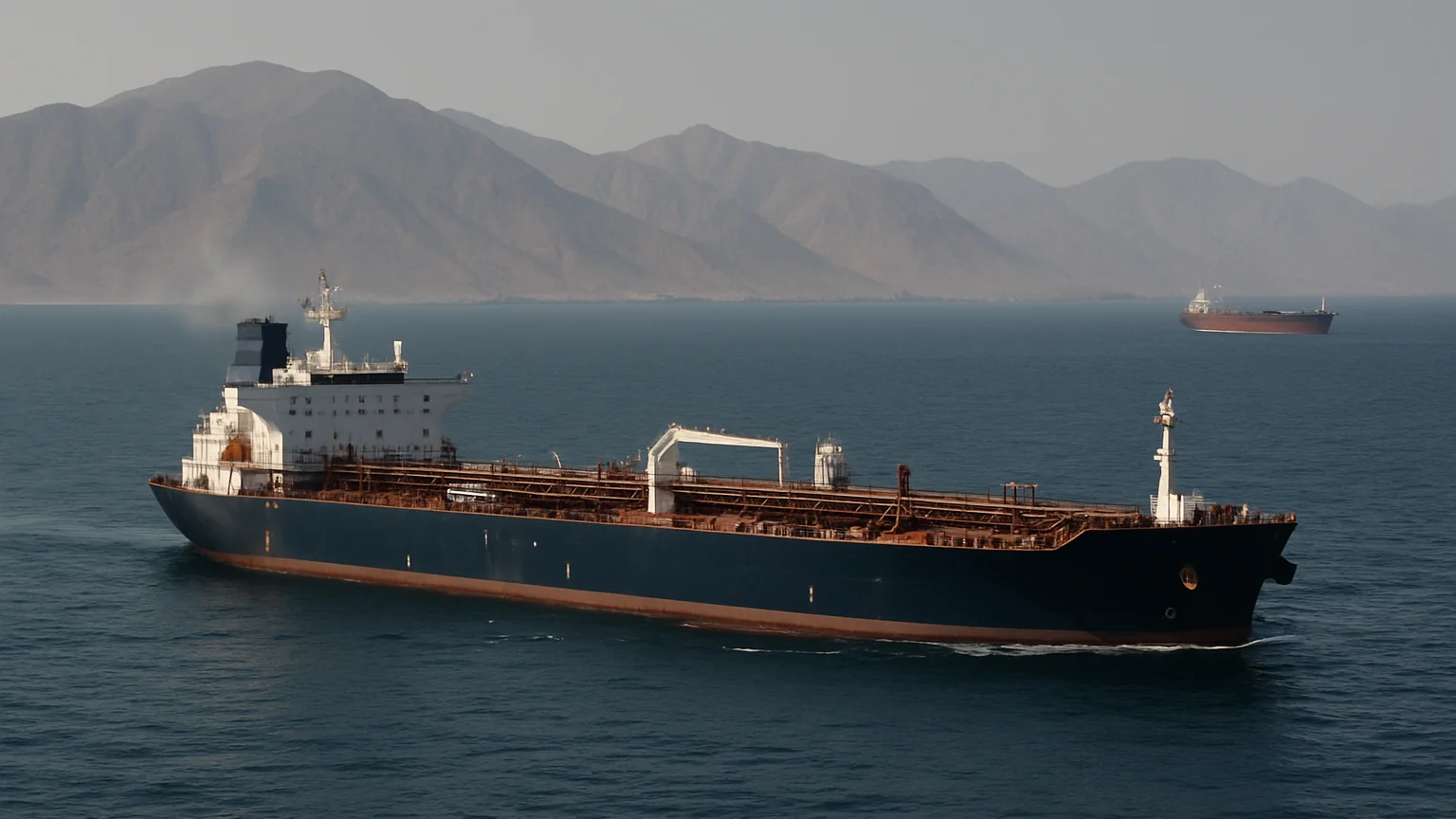 Oil Slips as More Crude Moves Through the Strait of Hormuz — unique editorial hero, Commodities desk