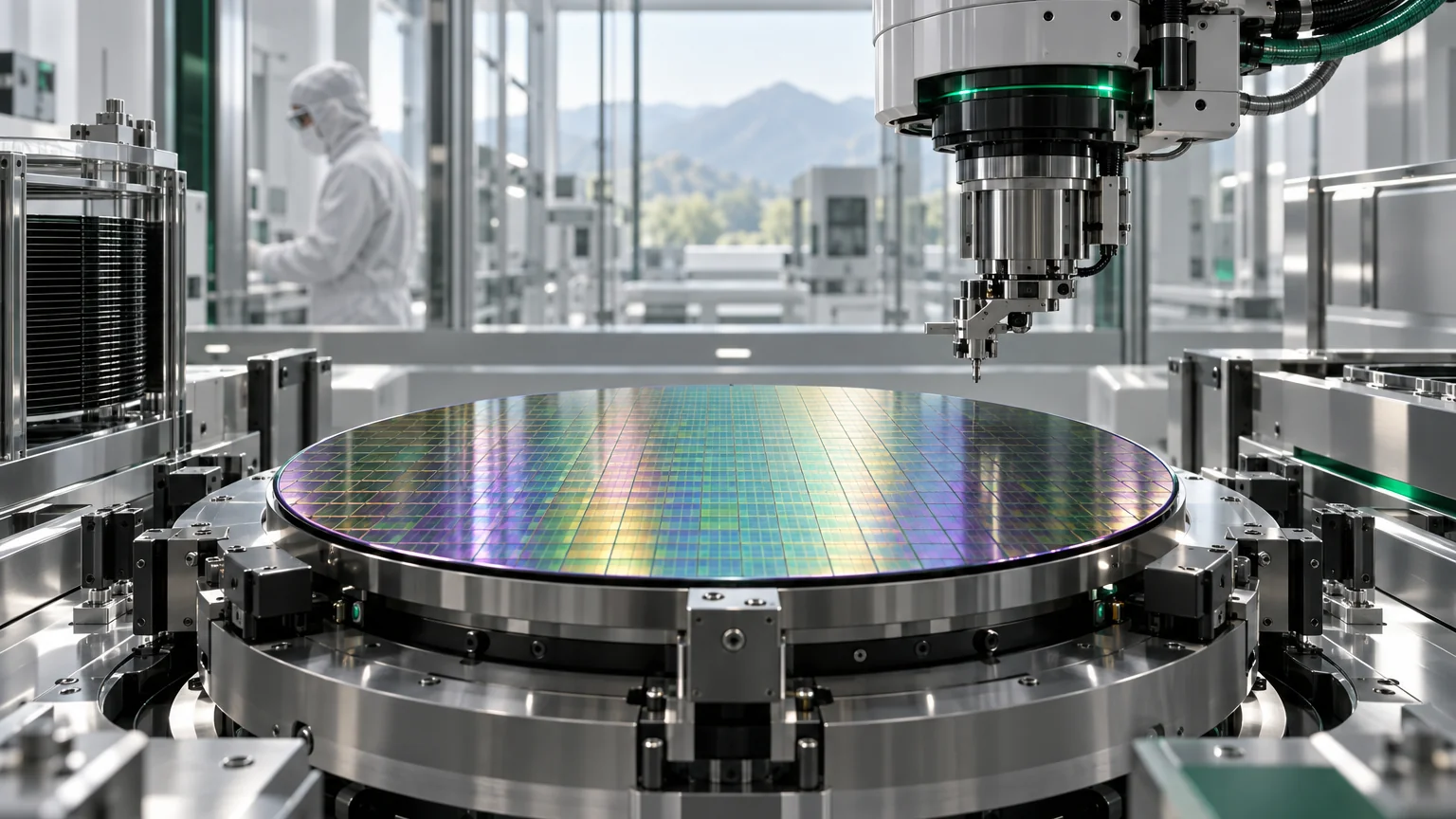 Semiconductor manufacturing and industrial capacity â€” conceptual editorial illustration